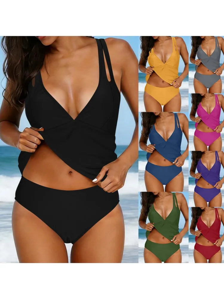 Swimwear Women Swimsuit Sexy Tankini New Push Up Bikinis Set Brazilian Bathing Suit Beachwear Biquini Two Piece Suits 2026