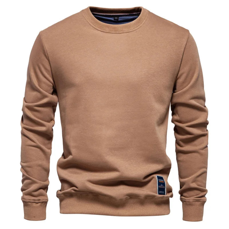 Autumn Winter Pure Cotton Mens Sweaters O-Neck Long Sleeve Sweatshirts Pullovers Casual Sport Sweatshirt for Men Männer Pullover