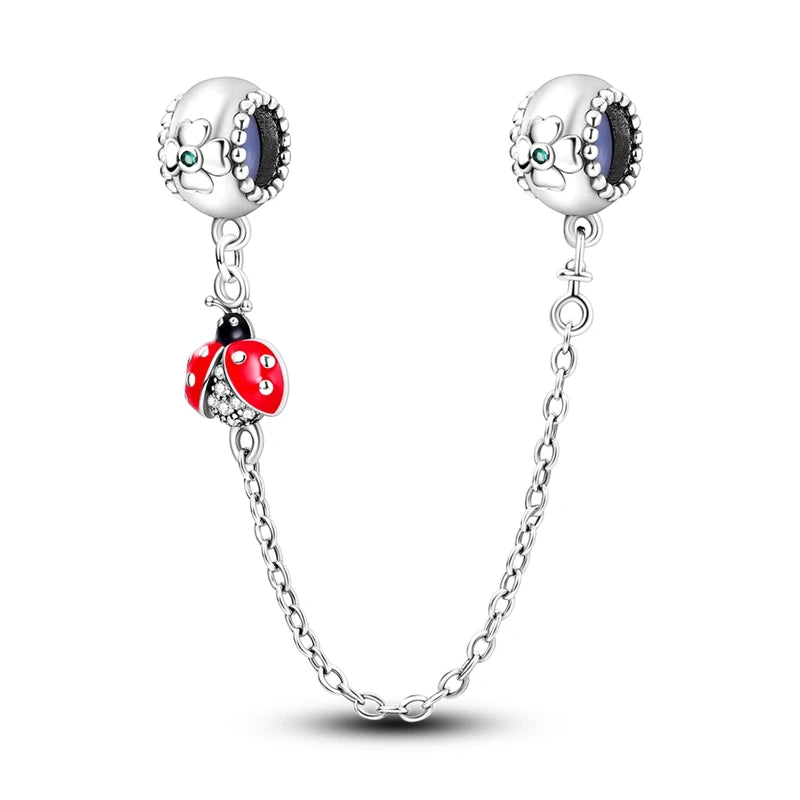 Silver Bow Charms 925 Sterling Silver Pink Heart-shaped Bow Pendants Charms Beads Fit Original S925 Bangle Bracelets DIY Jewelry
