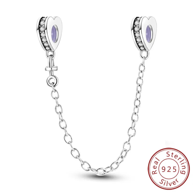 Silver Bow Charms 925 Sterling Silver Pink Heart-shaped Bow Pendants Charms Beads Fit Original S925 Bangle Bracelets DIY Jewelry