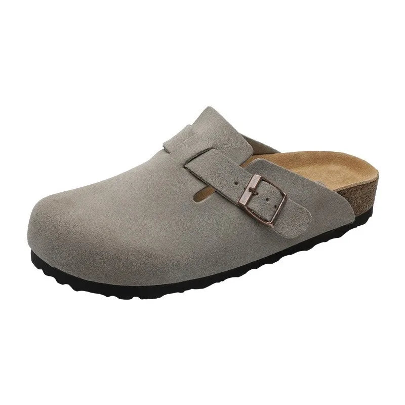 2026 hohe Qualität Männer und Frauen neue Mode Leder Sandalen Frühjahr Herbst Mode Vintage Freizeit Komfort Strandschuhe