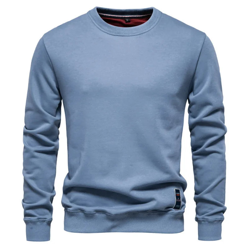 Autumn Winter Pure Cotton Mens Sweaters O-Neck Long Sleeve Sweatshirts Pullovers Casual Sport Sweatshirt for Men Männer Pullover