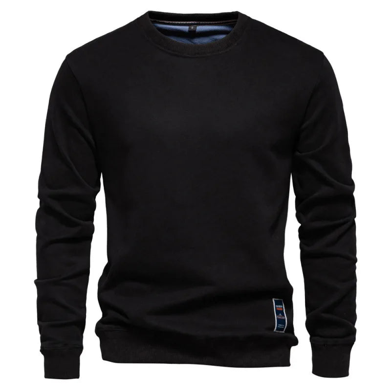 Autumn Winter Pure Cotton Mens Sweaters O-Neck Long Sleeve Sweatshirts Pullovers Casual Sport Sweatshirt for Men Männer Pullover