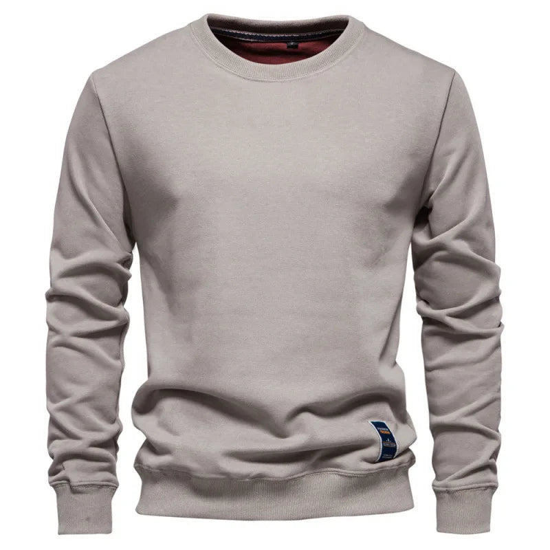 Autumn Winter Pure Cotton Mens Sweaters O-Neck Long Sleeve Sweatshirts Pullovers Casual Sport Sweatshirt for Men Männer Pullover
