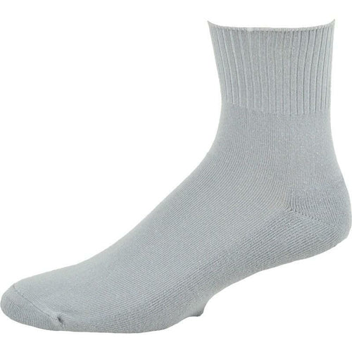 Men's Cotton Quarter Cushioned 3 Pair Pack Socks - Non-Binding Cuff is