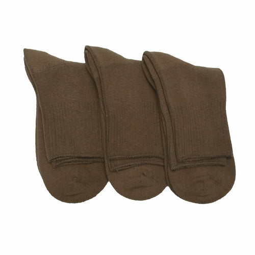 Men's Cotton Quarter Cushioned 3 Pair Pack Socks - Non-Binding Cuff is