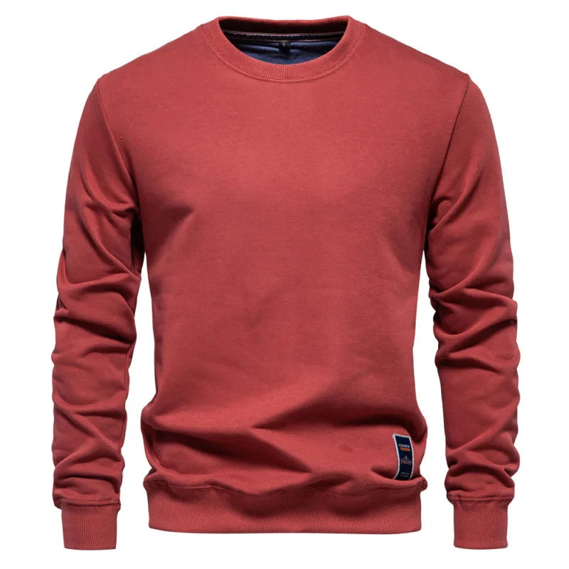Autumn Winter Pure Cotton Mens Sweaters O-Neck Long Sleeve Sweatshirts Pullovers Casual Sport Sweatshirt for Men Männer Pullover