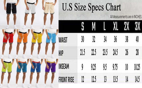 Mens Striped Basketball Active Jordan Shorts SP333