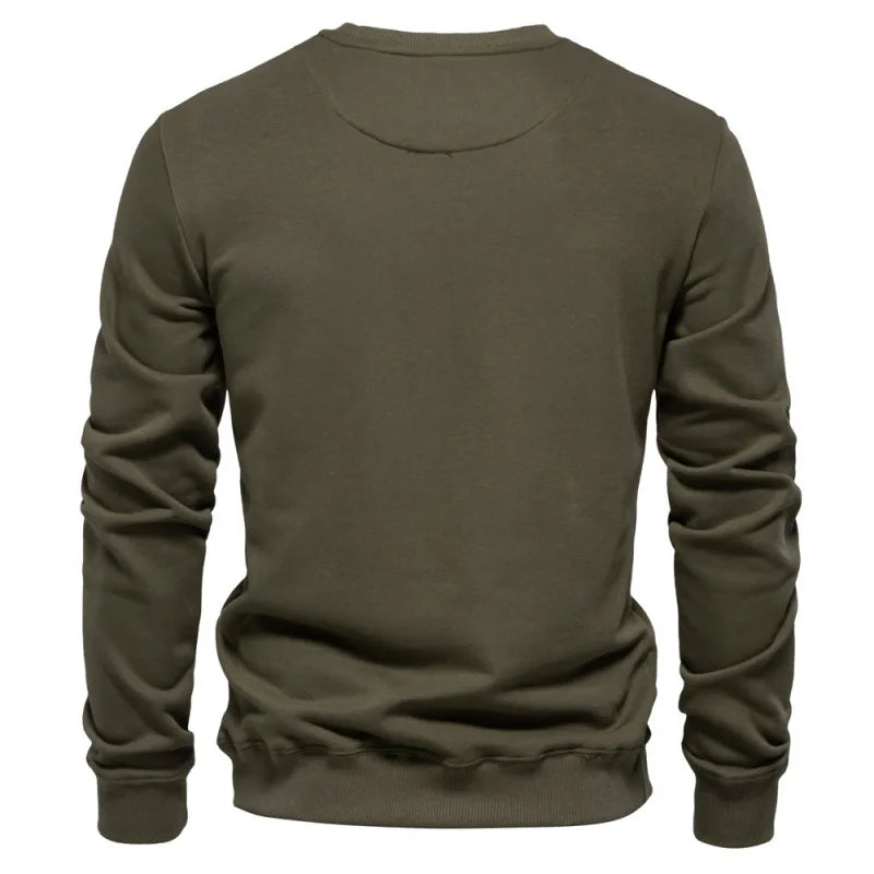 Autumn Winter Pure Cotton Mens Sweaters O-Neck Long Sleeve Sweatshirts Pullovers Casual Sport Sweatshirt for Men Männer Pullover