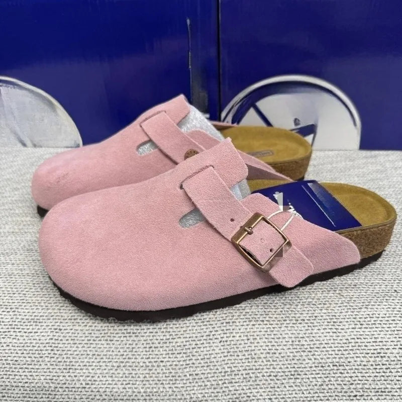 2026 hohe Qualität Männer und Frauen neue Mode Leder Sandalen Frühjahr Herbst Mode Vintage Freizeit Komfort Strandschuhe