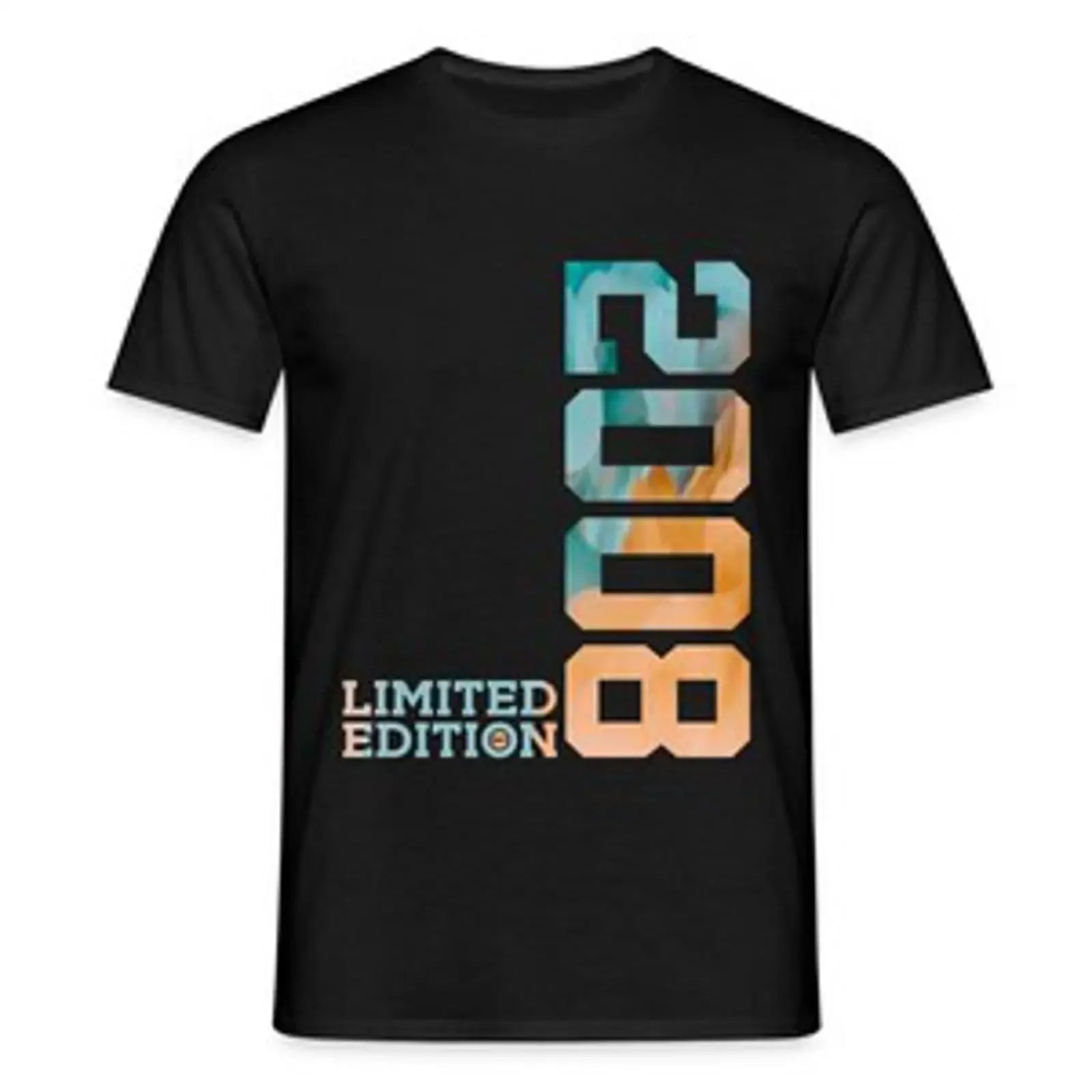 Limited Edition 2008 T Shirt für 18 Geburtstag Männer vintage Washed Slightly Casual fashion Comfortable Soft Breathable