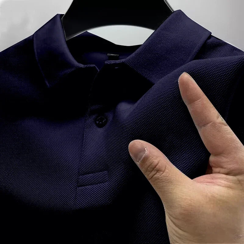 2025 heißer Verkauf männer Sommer Casual Atmungsaktive Bequeme Polo-Shirt männer Einfarbig Hohe Qualität Kurzarm T-Shirt ﻿