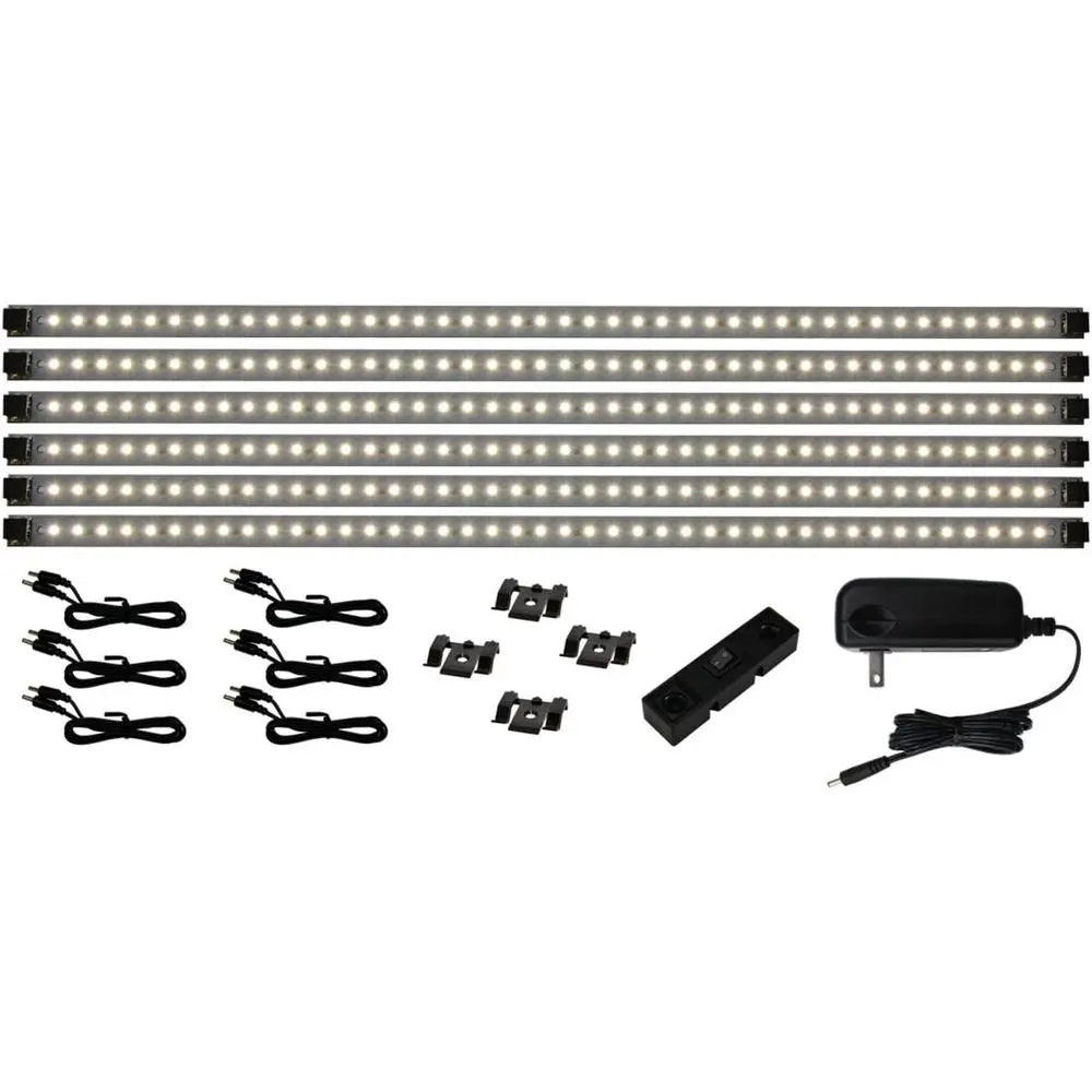 42-LED Deluxe Warm White Under Cabinet Lighting Kit - Plug-in